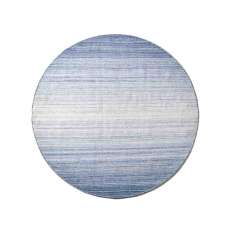 Ręcznie wykonany okrągły dywanik z poliestru i bawełny Kuatro HORIZON