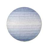 Ręcznie wykonany okrągły dywanik z poliestru i bawełny Kuatro HORIZON