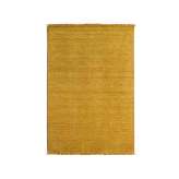 Ręcznie wykonany prostokątny dywanik wełniany w jednolitym kolorze Kuatro MOON