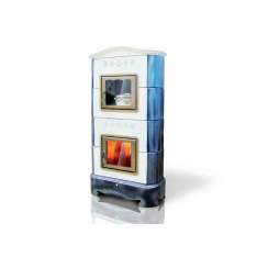 Piec ceramiczny opalany drewnem z piekarnikiem La Castellamonte ELLISSE