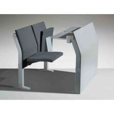 Biurko z wbudowanymi krzesłami Lamm E5000
