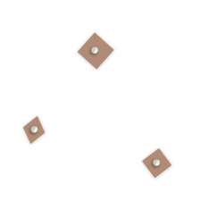 Ścienny wieszak na ubrania z płyty MDF LAS KIT-293