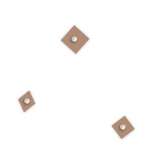 Ścienny wieszak na ubrania z płyty MDF LAS KIT-293