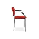 Krzesło treningowe z tkaniny z podłokietnikami LD Seating Conference 155 BR