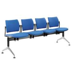 Wolnostojące siedzenia z belką z tkaniny LD Seating Dream 140-4-N1