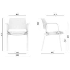 Tapicerowane krzesło treningowe LD Seating Dream + 100BL-N1 BR