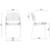 Tapicerowane krzesło treningowe LD Seating Dream + 103BL-N4
