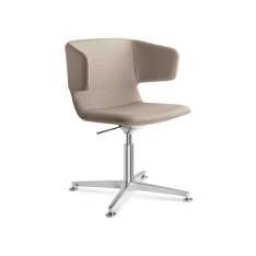 Obrotowy fotel biurowy z tkaniny z regulacją wysokości i podstawą 4-Spoke LD Seating Flexi-P-RA-F60