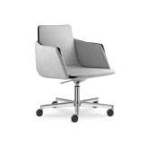 Krzesło biurowe o regulowanej wysokości z podstawą 5-Spoke na kółkach LD Seating Harmony 835-RA