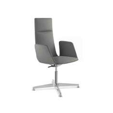 Obrotowy fotel biurowy z tkaniny z podstawą 4-Spoke LD Seating Harmony Modern 880-F34