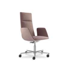 Obrotowy fotel biurowy z tkaniny z podstawą 5-Spoke LD Seating Harmony Modern 880-F37