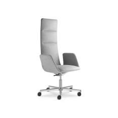 Obrotowy fotel menedżerski z pięcioramienną podstawą LD Seating Harmony Modern 890-F37