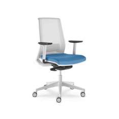 Ergonomiczny fotel biurowy z siatki z podstawą 5-Spoke z podłokietnikami LD Seating Look 271-AT