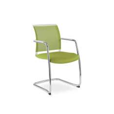 Krzesło biurowe z tkaniny tapicerowanej z podłokietnikami LD Seating Look 273-Z-N4