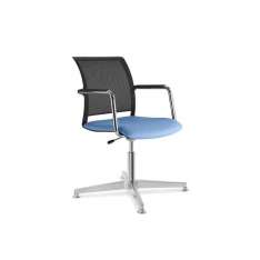 Krzesło biurowe z tkaniny tapicerowanej z podłokietnikami LD Seating Look 274 F34-N6