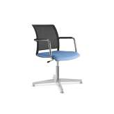 Krzesło biurowe z tkaniny tapicerowanej z podłokietnikami LD Seating Look 274 F34-N6