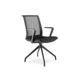 Krzesło biurowe z tkaniny tapicerowanej LD Seating Lyra Net 203 F90-BL