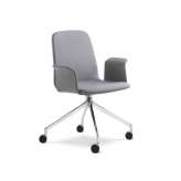 Krzesło biurowe z tkaniny z podłokietnikami na kółkach LD Seating Sunrise 152 BR F75-N6
