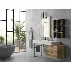 Stojąca szafka pod umywalkę z szufladami Legnobagno Life 10