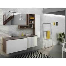 Szafka na kosmetyki z HPL z lustrem Legnobagno FREEDOM F17