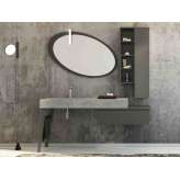Pojedyncza szafka z drzwiami z lustrem z gresu porcelanowego Legnobagno FREEDOM F24