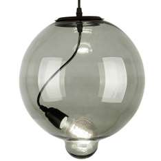 Lampa szklana Modern Glass Bubble - dymna - dymny