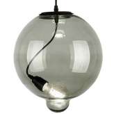 Lampa szklana Modern Glass Bubble - dymna - dymny