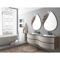 Podwójna wisząca szafka na kosmetyki z szufladami Legnobagno MODULAR 8