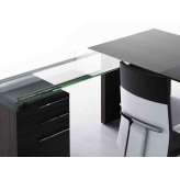 Biurko w kształcie litery L z szafką do przechowywania Levira International Oxo+