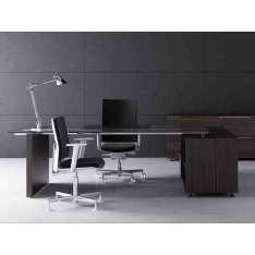 Prostokątne biurko gabinetowe z szafką do przechowywania Levira International Oxo+