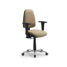 Tkaninowy fotel biurowy z podstawą 5-Spoke z podłokietnikami Leyform Comfort Jolly