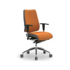 Ergonomiczny fotel biurowy z tkaniny z podłokietnikami Leyform DD