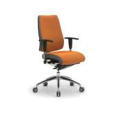Ergonomiczny fotel biurowy z tkaniny z podłokietnikami Leyform DD
