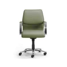 Skórzany fotel obrotowy z podłokietnikami Leyform Elegance