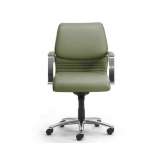 Skórzany fotel obrotowy z podłokietnikami Leyform Elegance