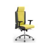 Ergonomiczny fotel biurowy z tkaniny z podstawą 5-Spoke z podłokietnikami Leyform Non Stop 24H