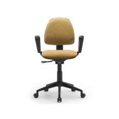 Ergonomiczny fotel biurowy z tkaniny z podstawą 5-Spoke z podłokietnikami Leyform Saloon