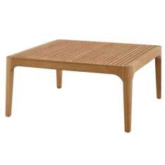 Kwadratowy stolik ogrodowy z drewna tekowego Ligne Roset Elizabeth