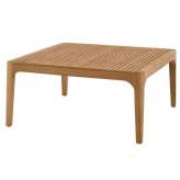 Kwadratowy stolik ogrodowy z drewna tekowego Ligne Roset Elizabeth