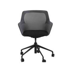 Obrotowe krzesło biurowe z tkaniny z podstawą 5-Spoke na kółkach Ligne Roset Piccione