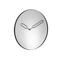 Zegar naścienny z lustrzanego szkła Ligne Roset MIRROR CLOCK