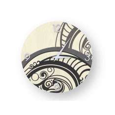 Drewniany zegar ścienny Lignis GEAR COLD