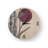 Drewniany zegar ścienny Lignis BAMBOO COLD