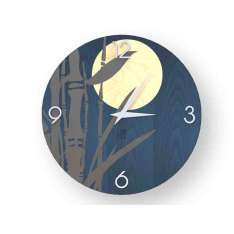 Drewniany zegar ścienny Lignis BAMBOO COLORS