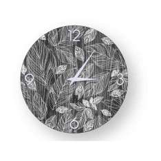 Drewniany zegar ścienny Lignis LEAVES COLD