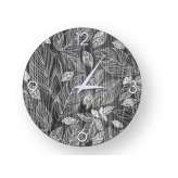 Drewniany zegar ścienny Lignis LEAVES COLD