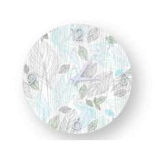 Drewniany zegar ścienny Lignis LEAVES COLORS