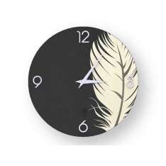 Drewniany zegar ścienny Lignis PLUME COLD