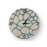 Drewniany zegar ścienny Lignis STONES COLORS