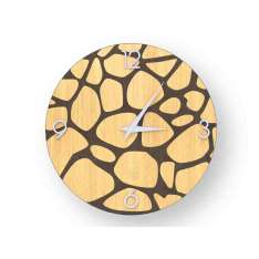 Drewniany zegar ścienny Lignis STONES WARM